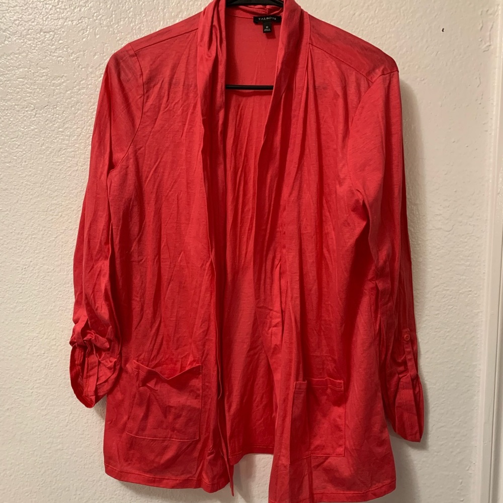 Talbots light weight cardigan jacket